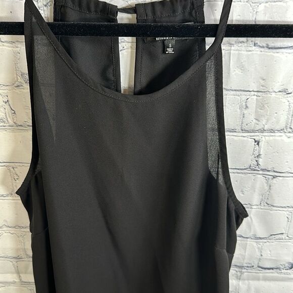 🖤 Black Cotton On Sheer Dress - Size Small - Picture 2 of 5